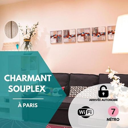 Charming Souplex In Paris Lägenhet Exteriör bild